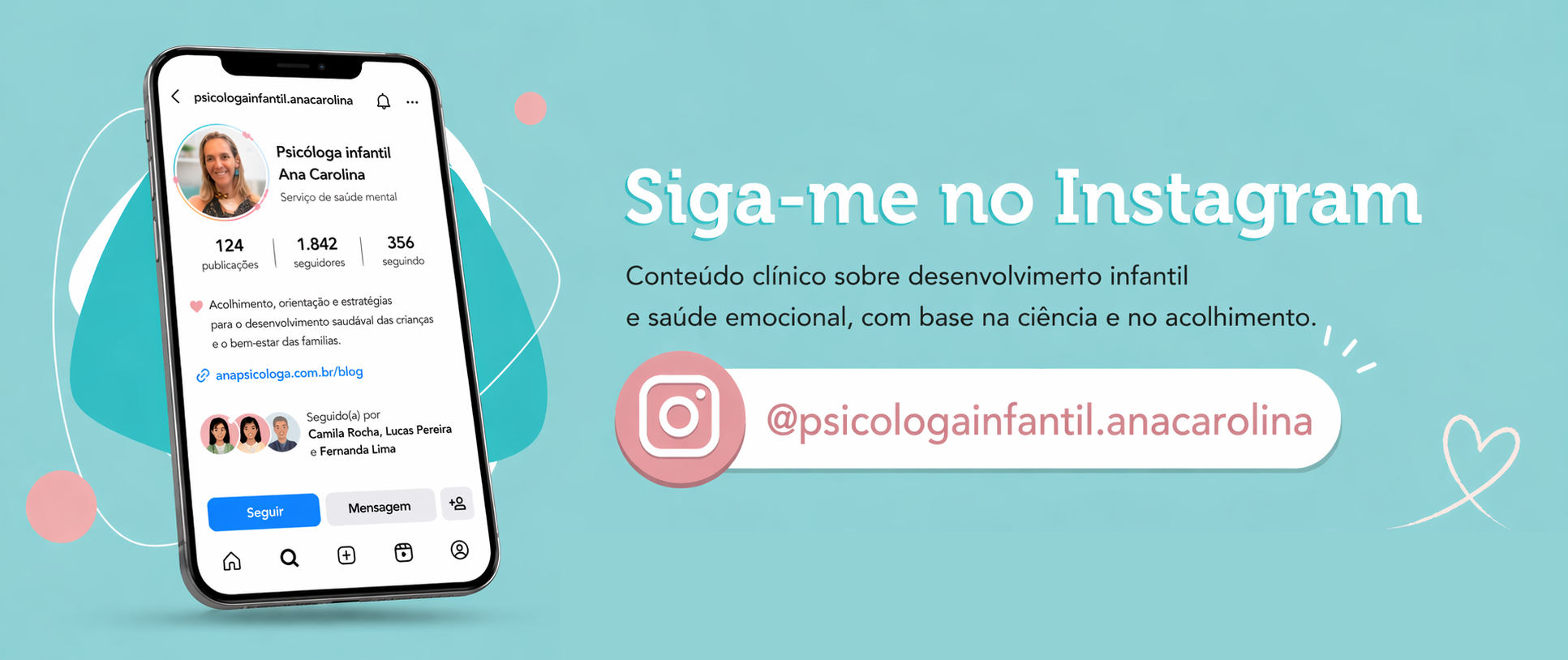 Siga no instagram @psicologainfantil.anacarolina